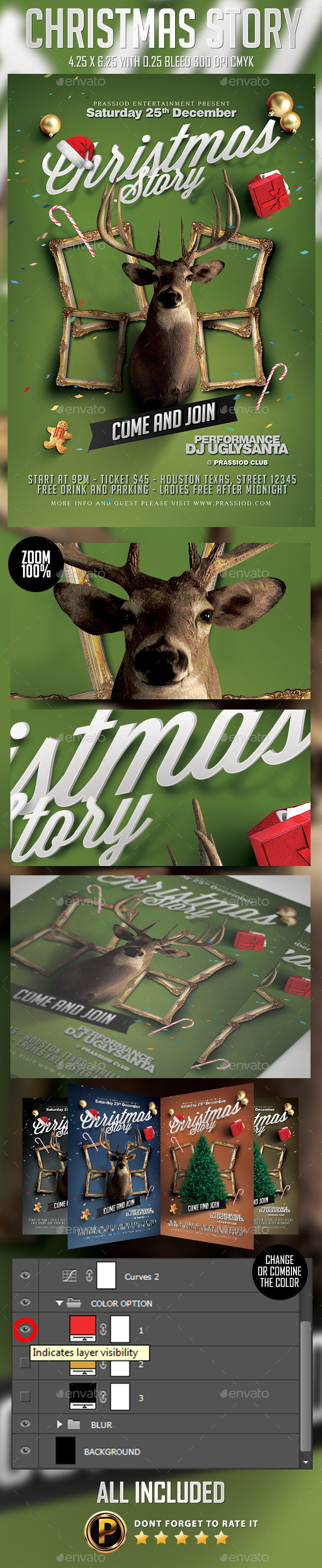 GraphicRiver Christmas Story Flyer Template 9767388 GraphicRiver Christmas Story Flyer Template 9767388