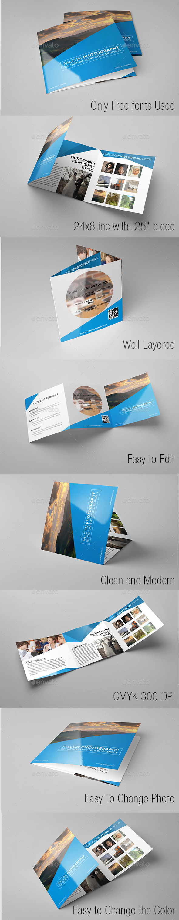 GraphicRiver Modern Photography Square Trifold 9767402 GraphicRiver Modern Photography Square Trifold 9767402