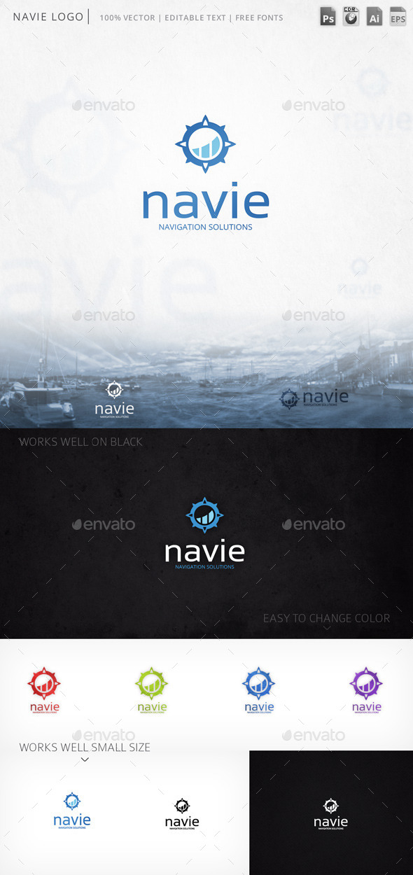 GraphicRiver Navie Logo 9767423 GraphicRiver Navie Logo 9767423