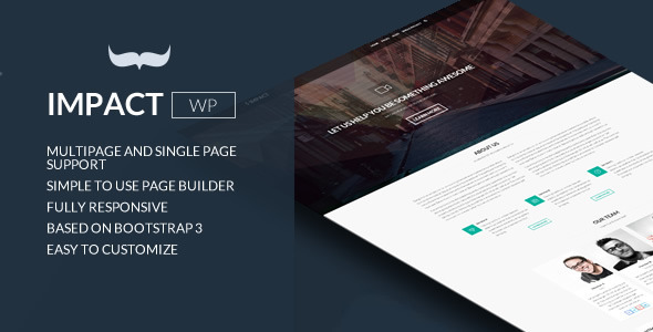 Impact - Multipurpose Single/Multi Page Theme