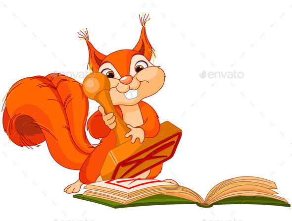 GraphicRiver Squirrel with Stamp 9768697 GraphicRiver Squirrel with Stamp 9768697