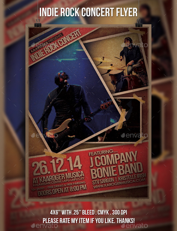 GraphicRiver Indie Rock Concert Flyer 9769434 GraphicRiver Indie Rock Concert Flyer 9769434