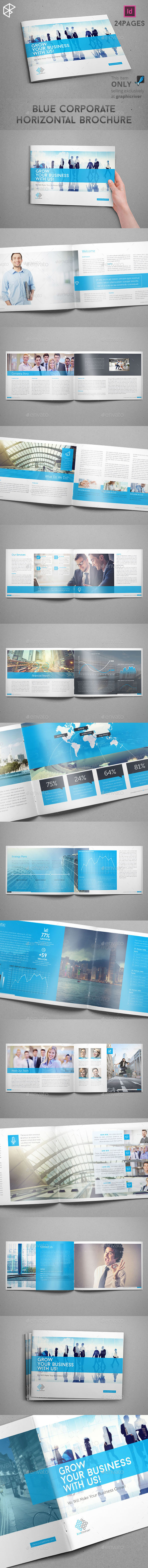 GraphicRiver Blue Corporate Horizontal Brochure 9771936 GraphicRiver Blue Corporate Horizontal Brochure 9771936