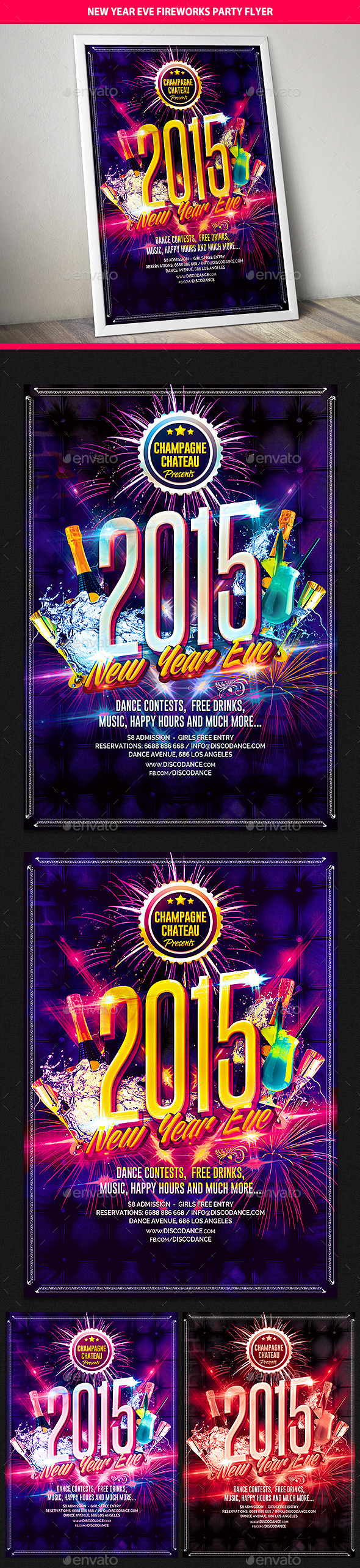 New Year Eve Celebration Party Flyer (Clubs & Parties)