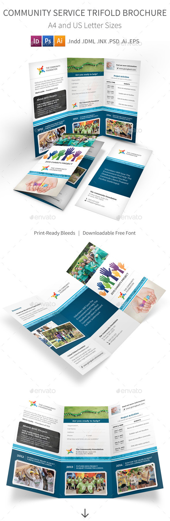 GraphicRiver Community Service Trifold Brochure 9772361 GraphicRiver Community Service Trifold Brochure 9772361