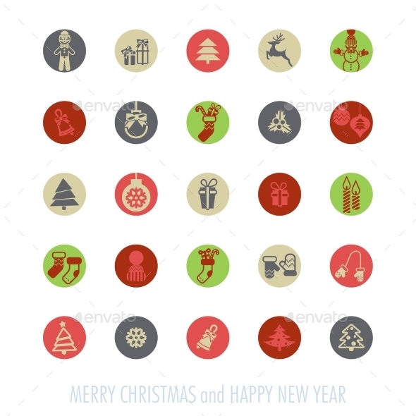 GraphicRiver Christmas Icons Set 9774115 GraphicRiver Christmas Icons Set 9774115