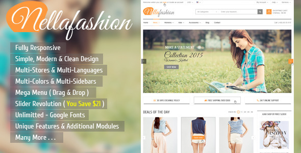 nella - responsive prestashop theme 