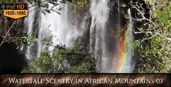 Waterfall Scenery in African Mountains 03 Waterfall Scenery in African Mountains 03