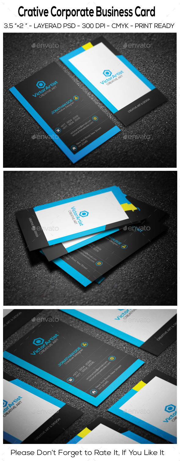 GraphicRiver Creative Corporate Business Card 9719825 GraphicRiver Creative Corporate Business Card 9719825