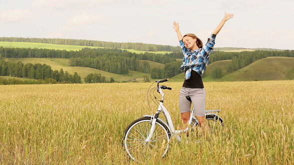 Girl With Bicycle 5 Girl With Bicycle 5