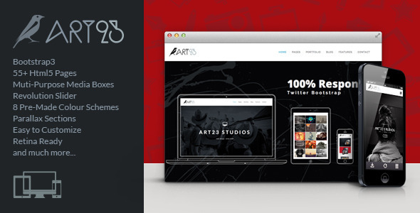 Art23 - Creative Html5 Portfolio Template