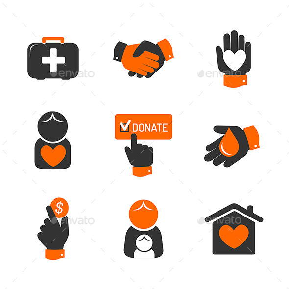 GraphicRiver Charity and Donation Icons 9779961 GraphicRiver Charity and Donation Icons 9779961