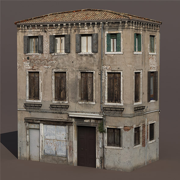 Apartment House #135 Low Poly 3D Building Apartment House #135 Low Poly 3D Building