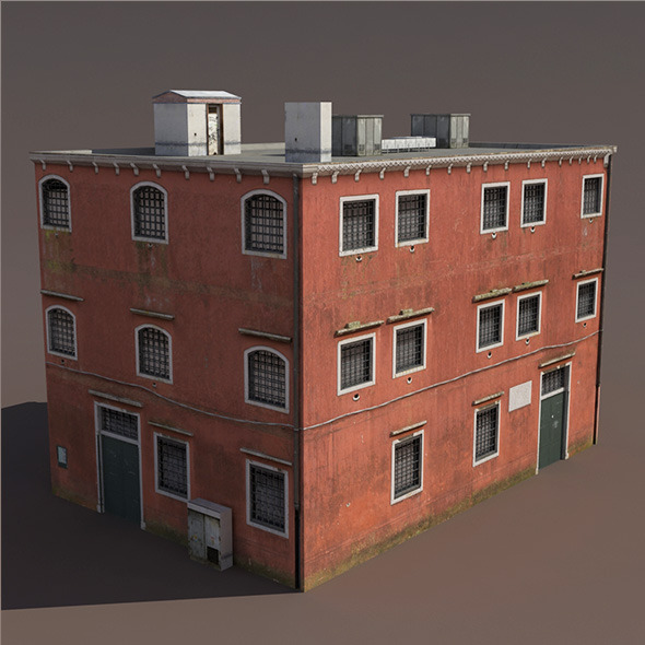 3DOcean Prison Building Low Poly 3D Model 9780005 3DOcean Prison Building Low Poly 3D Model 9780005