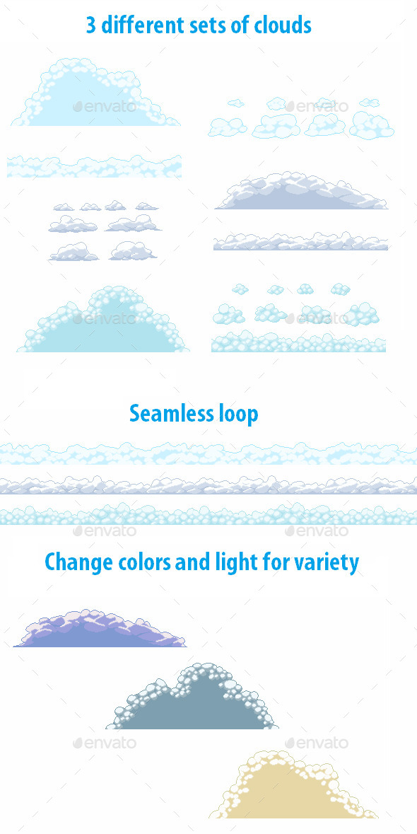 Pixel Cloud Set Pixel Cloud Set