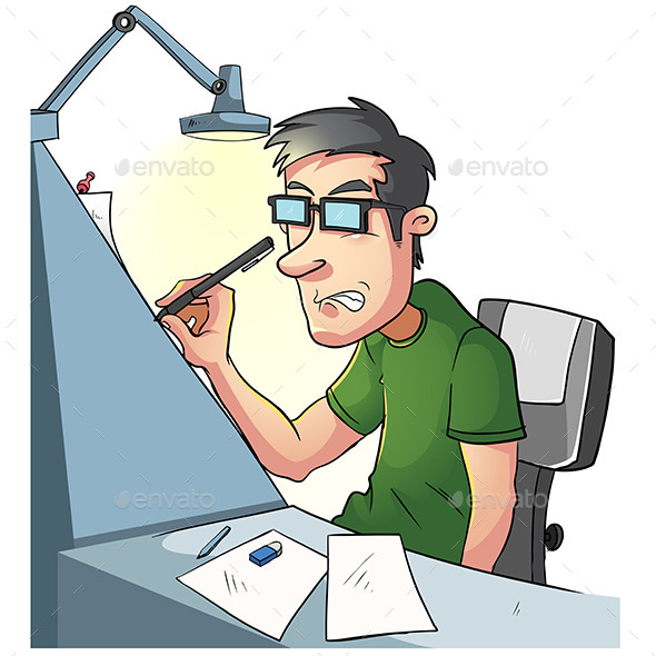 GraphicRiver Boy Studying Seriously 9781163 GraphicRiver Boy Studying Seriously 9781163