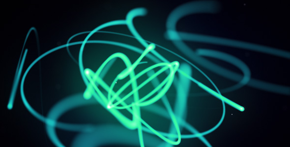 Abstract 3D line cyan Abstract 3D line cyan