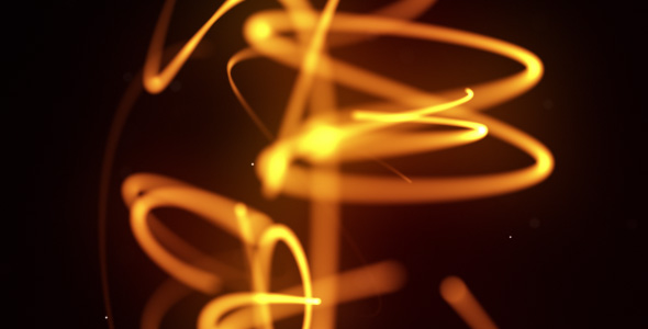 Abstract 3D line yellow Abstract 3D line yellow