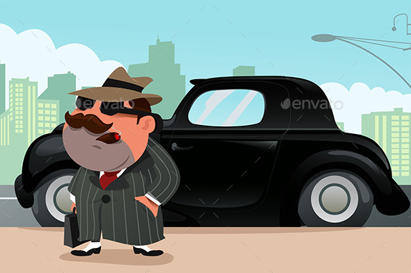 GraphicRiver Man Standing in Front of His Car 9781743 GraphicRiver Man Standing in Front of His Car 9781743