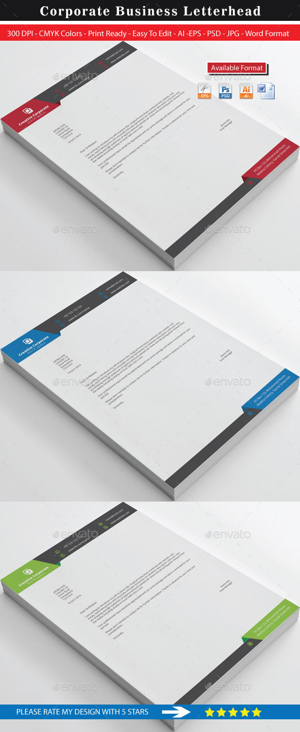 GraphicRiver Creative Corporate Real Estate Letterhead 9719456 GraphicRiver Creative Corporate Real Estate Letterhead 9719456