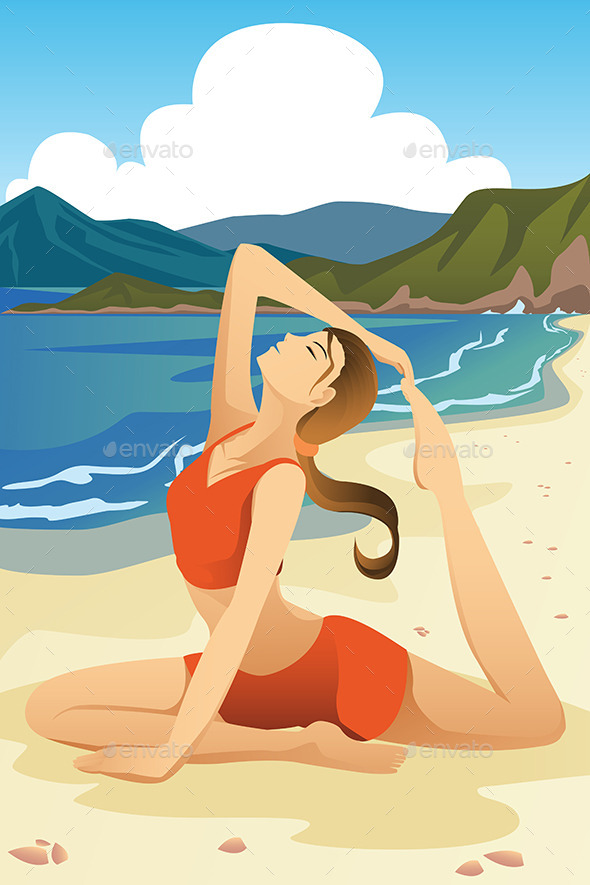 GraphicRiver Woman Practicing Yoga 9781956 GraphicRiver Woman Practicing Yoga 9781956