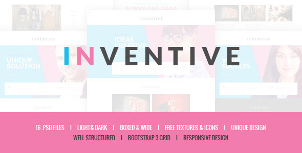 Inventive - Creative PSD Template