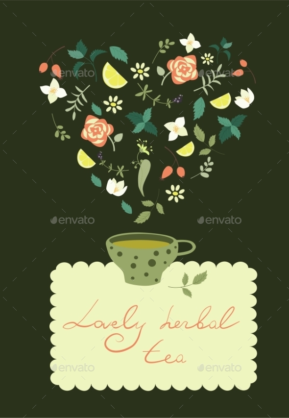 GraphicRiver Cup of Herbal Tea 9784233 GraphicRiver Cup of Herbal Tea 9784233