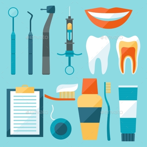 GraphicRiver Dental Equipment 9784287 GraphicRiver Dental Equipment 9784287