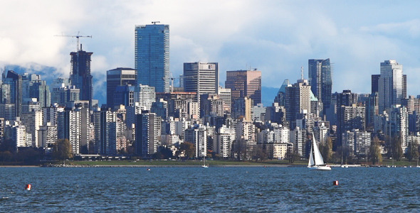 Modern City Skyline Vancouver 02 Modern City Skyline Vancouver 02