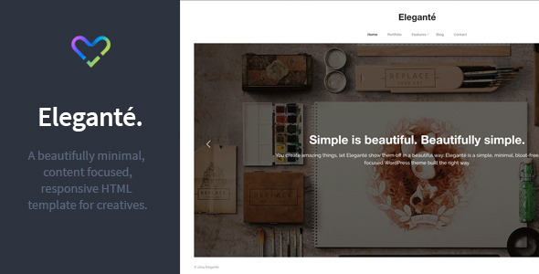 Elegante - Responsive Portfolio HTML Template