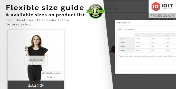 CodeCanyon Flexible size guide chart & sizes on product list 9785987 CodeCanyon Flexible size guide chart & sizes on product list 9785987