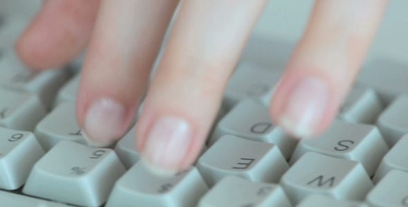 Fingers Touching Computer Keys Fingers Touching Computer Keys