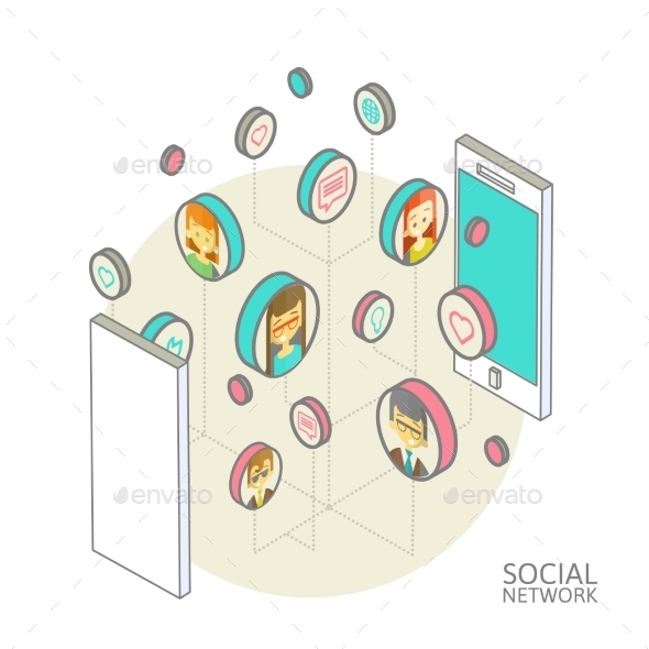 GraphicRiver Conceptual Image with Social Networks 9788312 GraphicRiver Conceptual Image with Social Networks 9788312