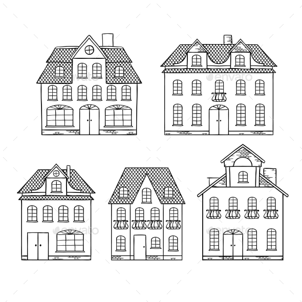 GraphicRiver Houses 9788494 GraphicRiver Houses 9788494