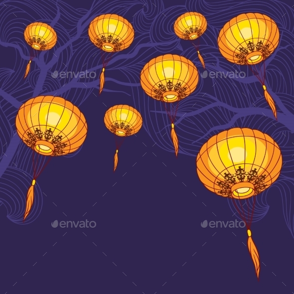 GraphicRiver Chinese Lanterns 9788514 GraphicRiver Chinese Lanterns 9788514