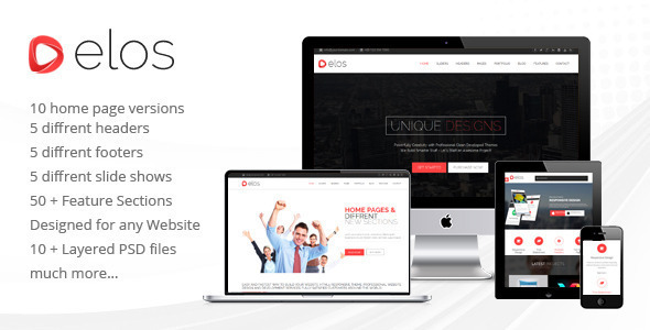 elos responsive multipurpose wordpress theme 