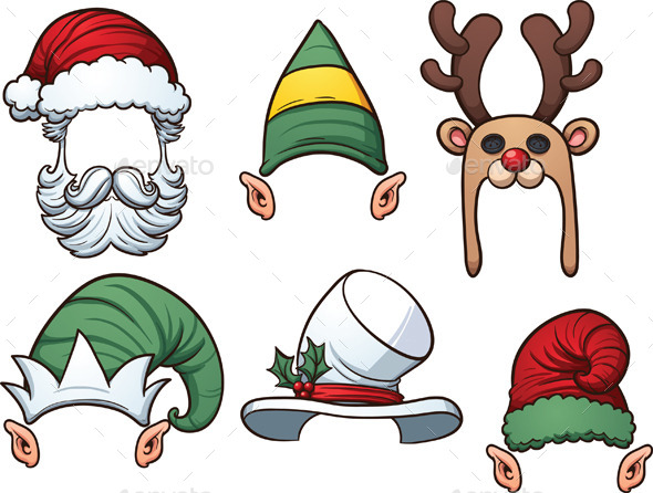 GraphicRiver Christmas Hats 9788776 GraphicRiver Christmas Hats 9788776