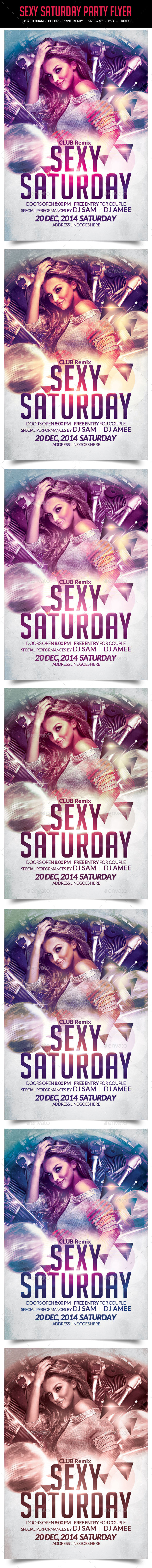 Sexy Saturday Party Flyer