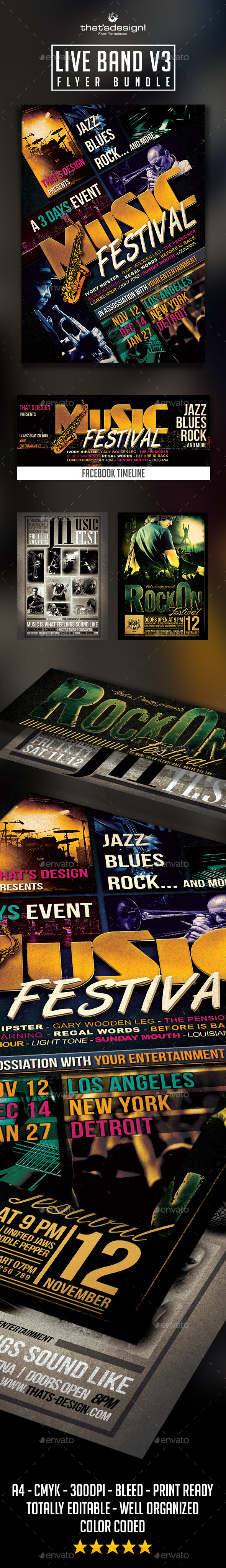 GraphicRiver Live Band Flyer Bundle V3 9788901 GraphicRiver Live Band Flyer Bundle V3 9788901