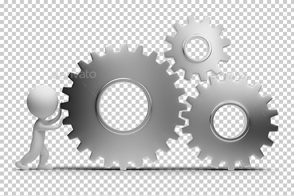 3D Small People Gears 3D Small People Gears