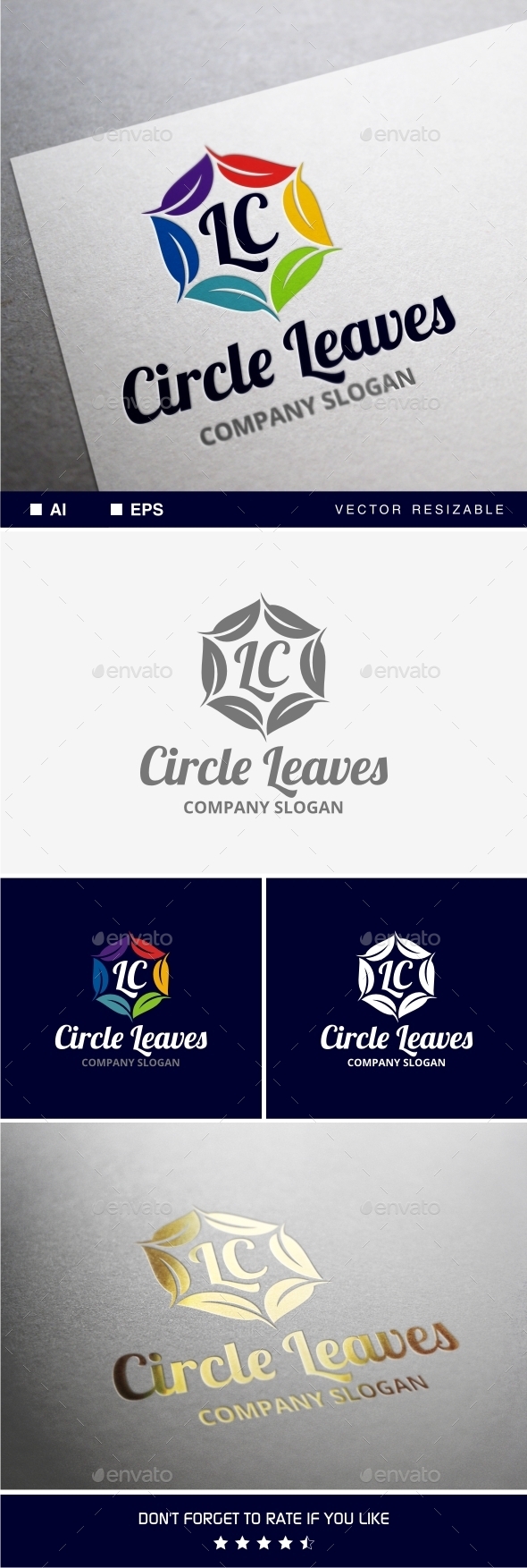 GraphicRiver Circle Leaves Logo 9789903 GraphicRiver Circle Leaves Logo 9789903
