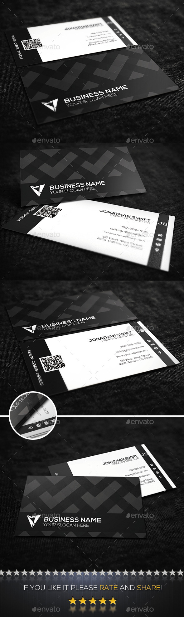 GraphicRiver Black & White Corporate Business Card No.01 9790023 GraphicRiver Black & White Corporate Business Card No.01 9790023