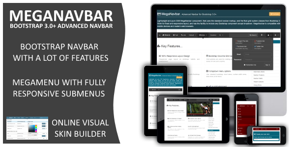 MegaNavbar v 2.2.0 Advanced Mega Menu for Bootstrap 3.0& MegaNavbar v 2.2.0 Advanced Mega Menu for Bootstrap 3.0&