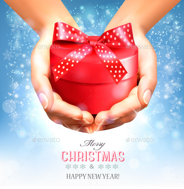 GraphicRiver Holiday Christmas Background with Hands 9791736 GraphicRiver Holiday Christmas Background with Hands 9791736