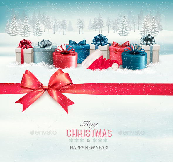 GraphicRiver Holiday Christmas Background with Colorful Boxes 9791970 GraphicRiver Holiday Christmas Background with Colorful Boxes 9791970