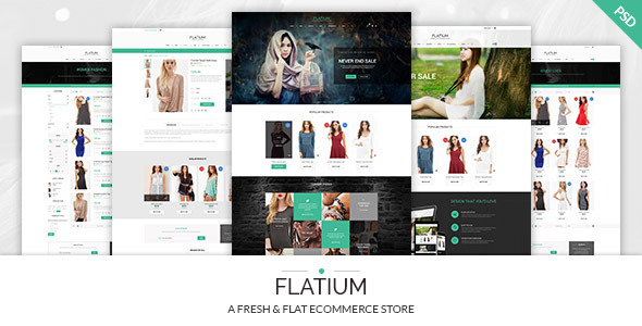 Flatium - Flat & Fresh PSD Ecommerce Set