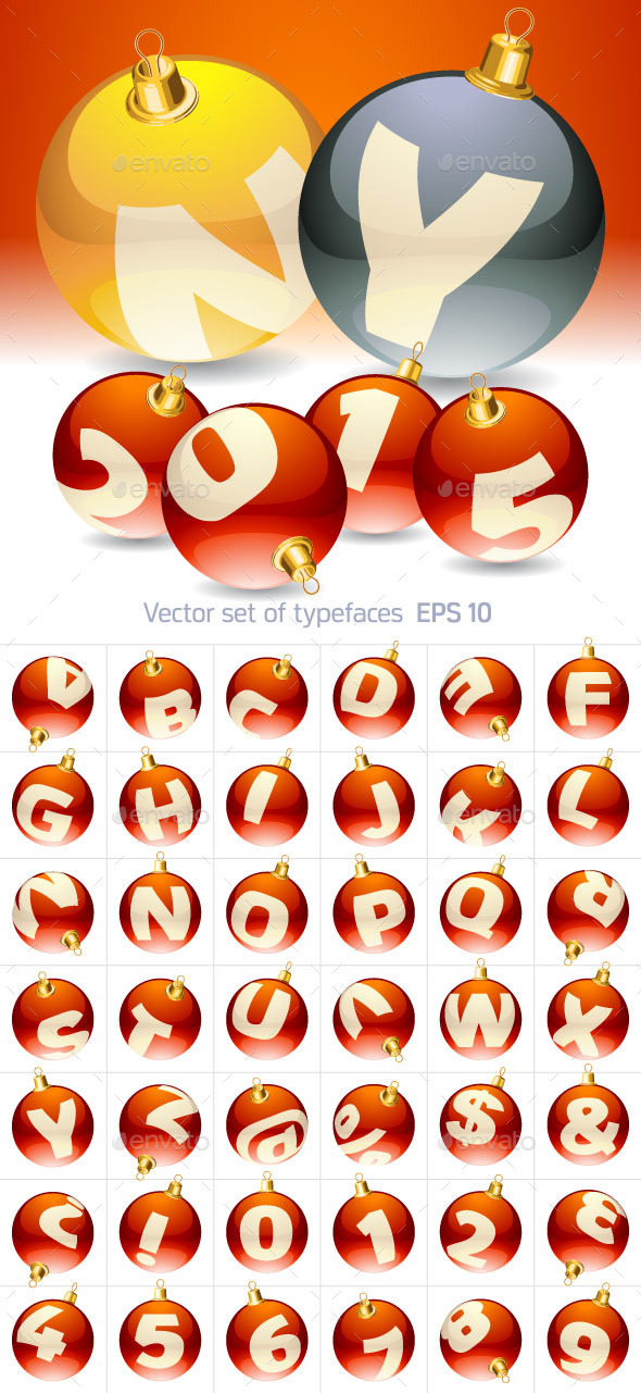 GraphicRiver Christmas Alphabet Set 9793439 GraphicRiver Christmas Alphabet Set 9793439