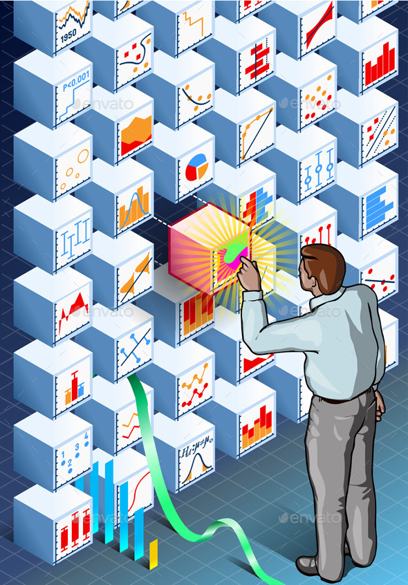 GraphicRiver Isometric Infographic with Standing Man 9793809 GraphicRiver Isometric Infographic with Standing Man 9793809