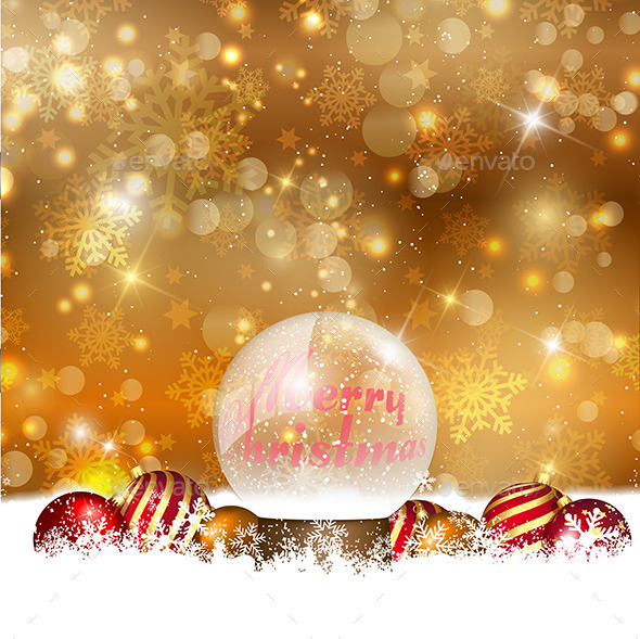 GraphicRiver Christmas Snow Globe 9795279 GraphicRiver Christmas Snow Globe 9795279