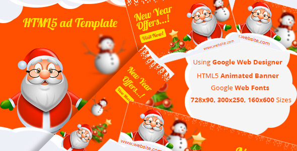 newyear - html5 ad template 